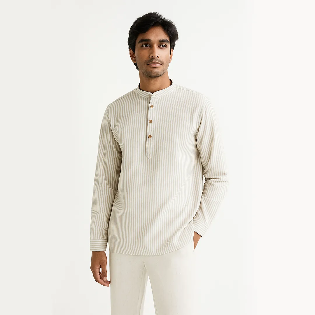Linen Blend Full Sleeves Shirt for Men