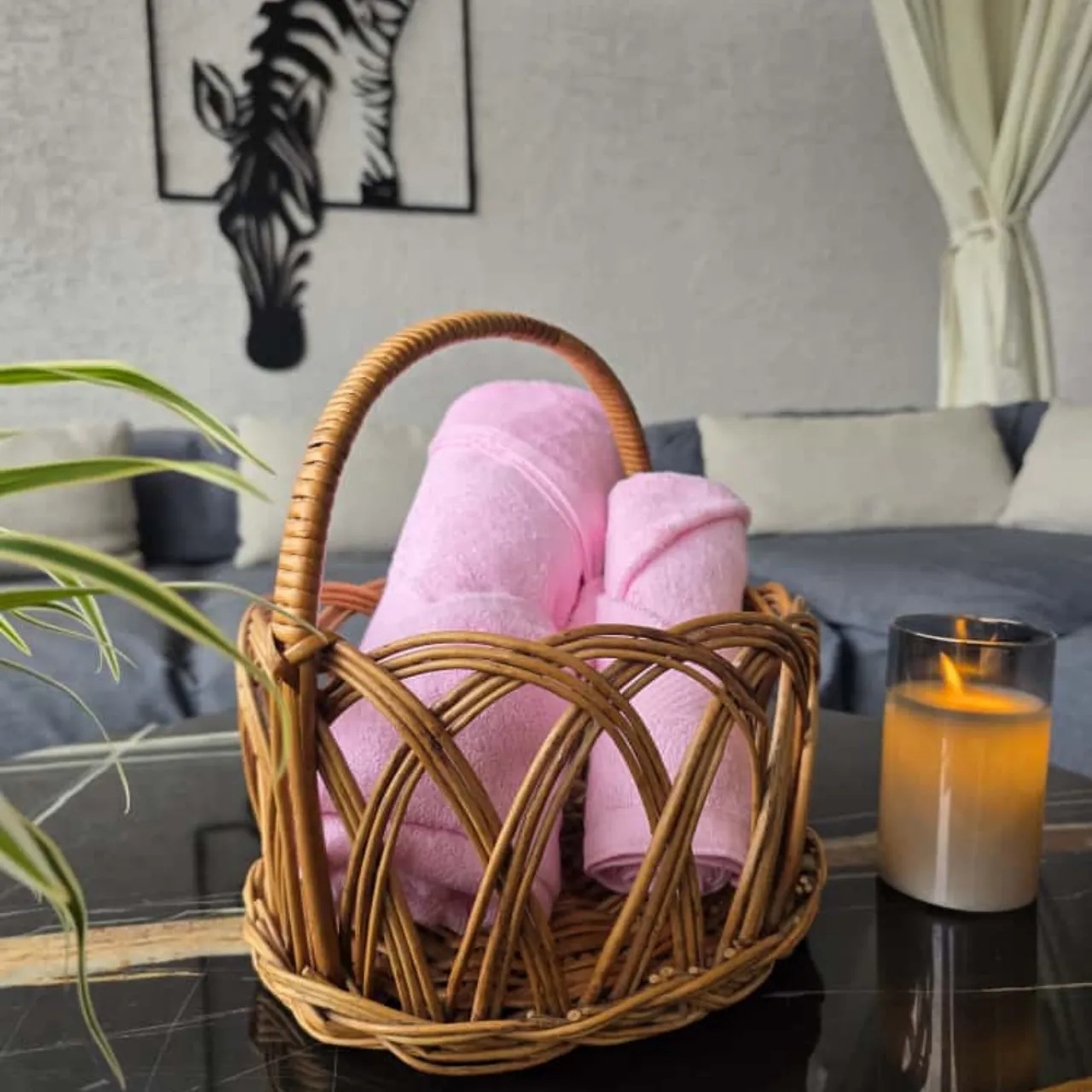 Bamboo Towels Set Pink - Bellpep Lifestyles