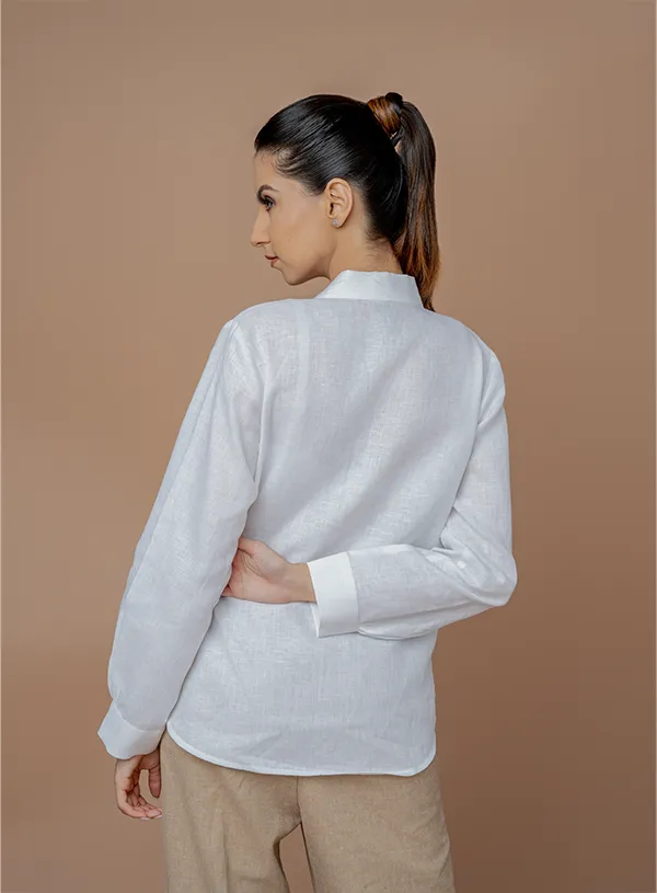 Linen White Top Women - Bellpep Lifestyles