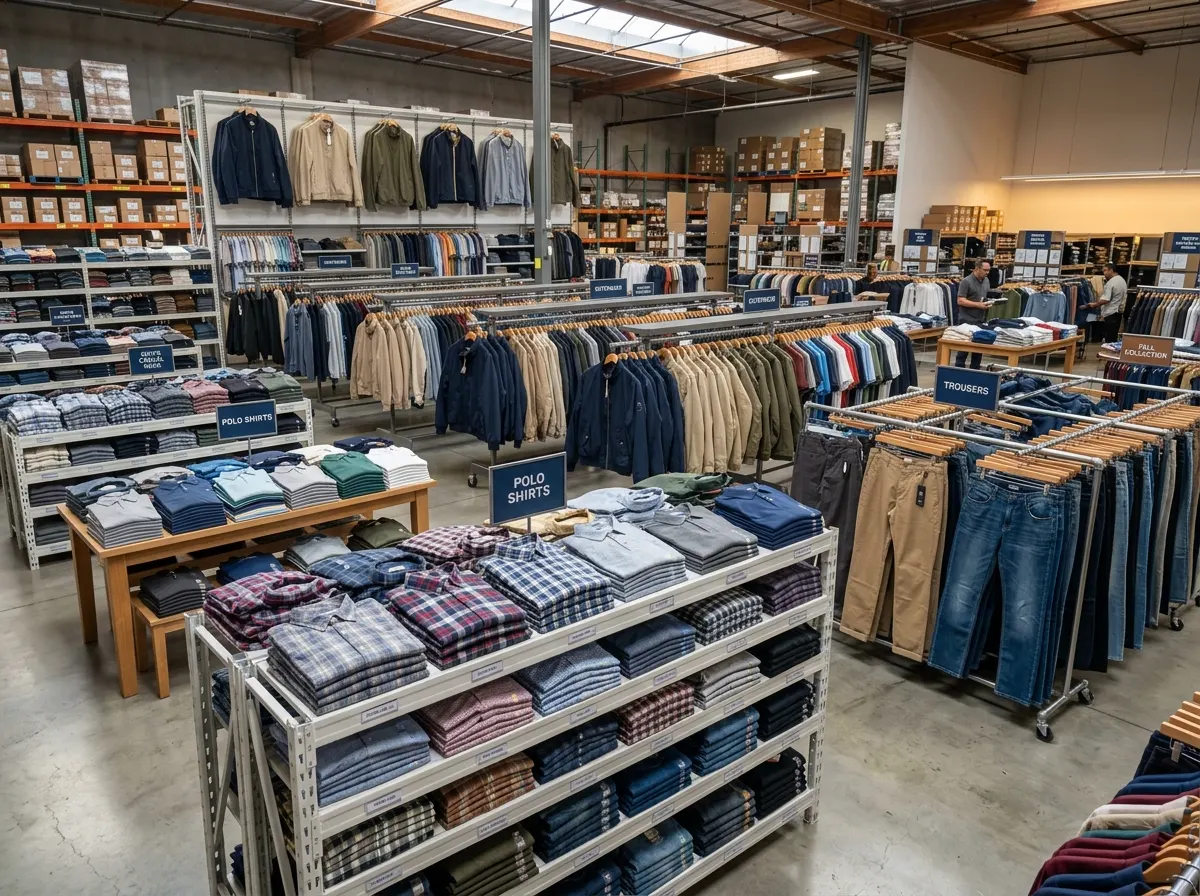 Men's Garment Stock Buyer - T-shirts, shirts, polos, trousers bulk clearance