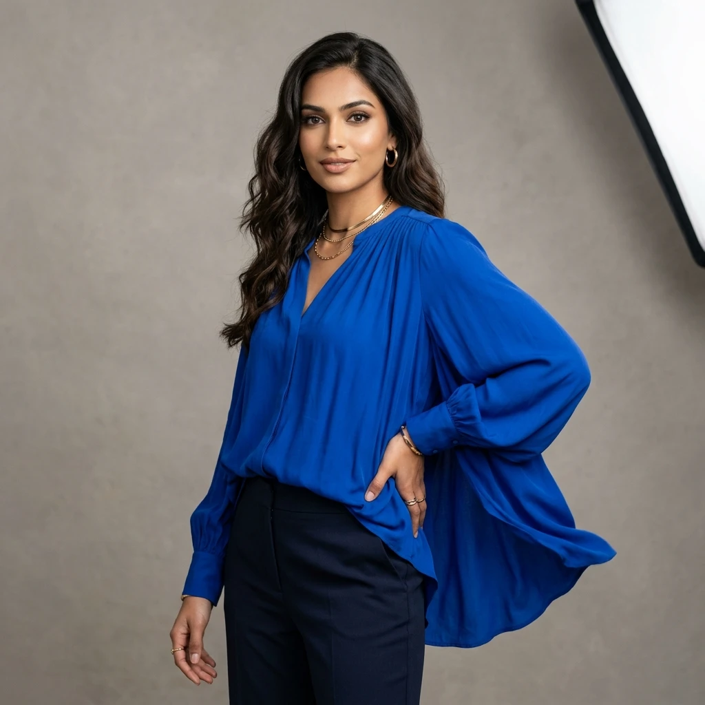Flowing Viscose Blouse - Bellpep Lifestyles